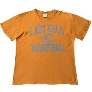 Tennessee Lady Vols Basketball Shirt Large Orange Vintage Style Graphic Tee